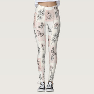 Leggings Flor de Mariposa Elegante (8)