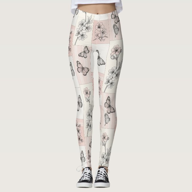 Leggings Flor de Mariposa Elegante (8) (Anverso)