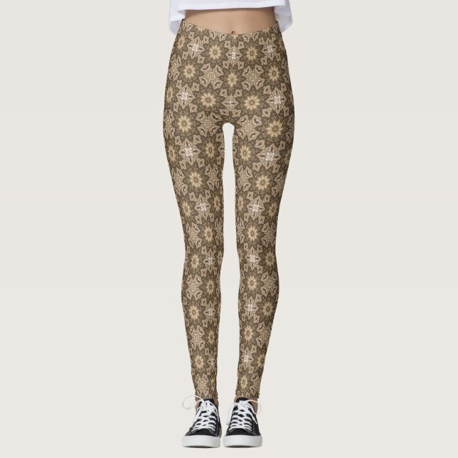 Leggings Flor de Semilla de Pluma de Hierba (Anverso)