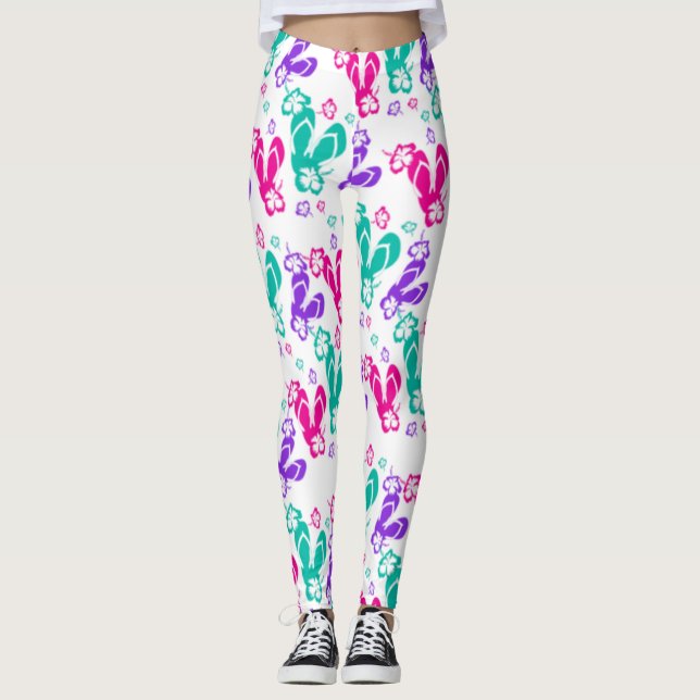 Leggings Flor de verano Flip Flores (Anverso)
