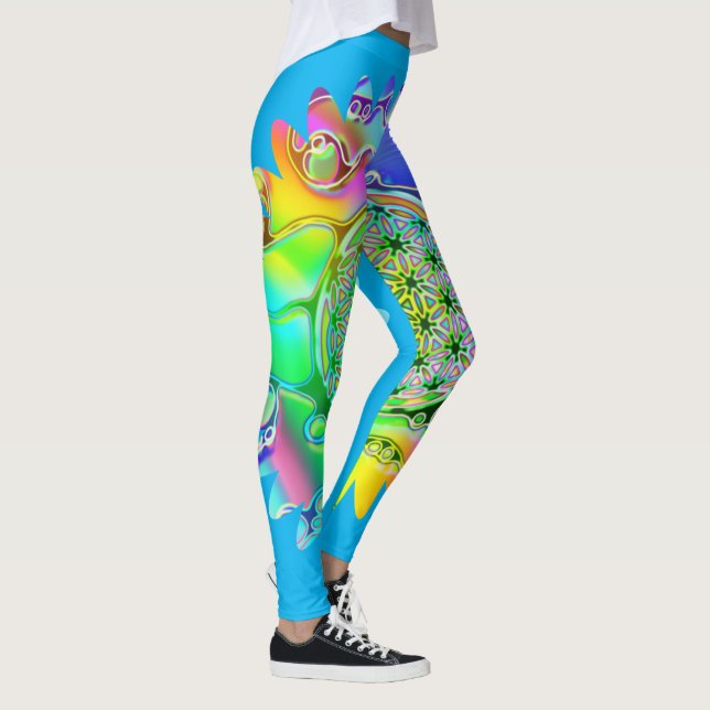 Leggings Flor De Vida - Flor Geométrica 5 (Derecha)