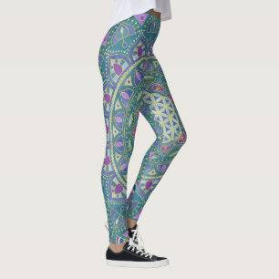Leggings Flor De Vida - Mandala Estilo India 1