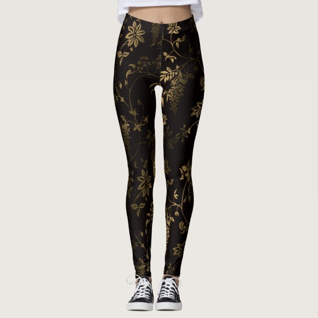 Leggings Flor dorada (Anverso)