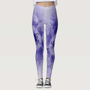 Leggings Flor en azul 2