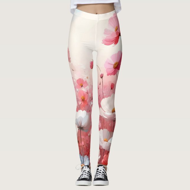 Leggings Flor Meadow Vintage estético (Anverso)