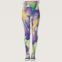 Leggings Flor morada