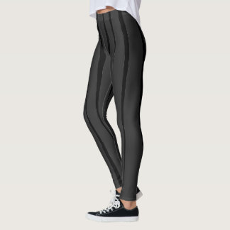 Leggings Flor negra pegadiza llama gris oscuro