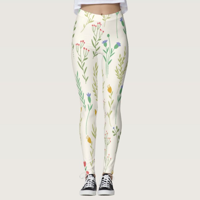 Leggings Flor Primavera Floreciente (Anverso)