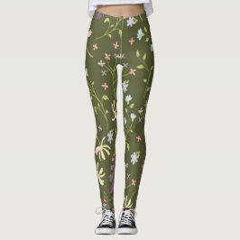 Leggings Flor Primavera Floreciente