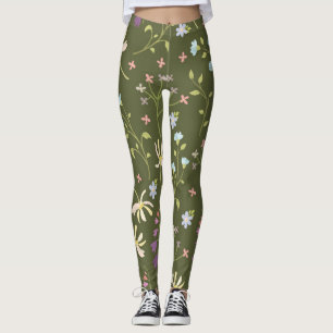 Leggings Flor Primavera Floreciente