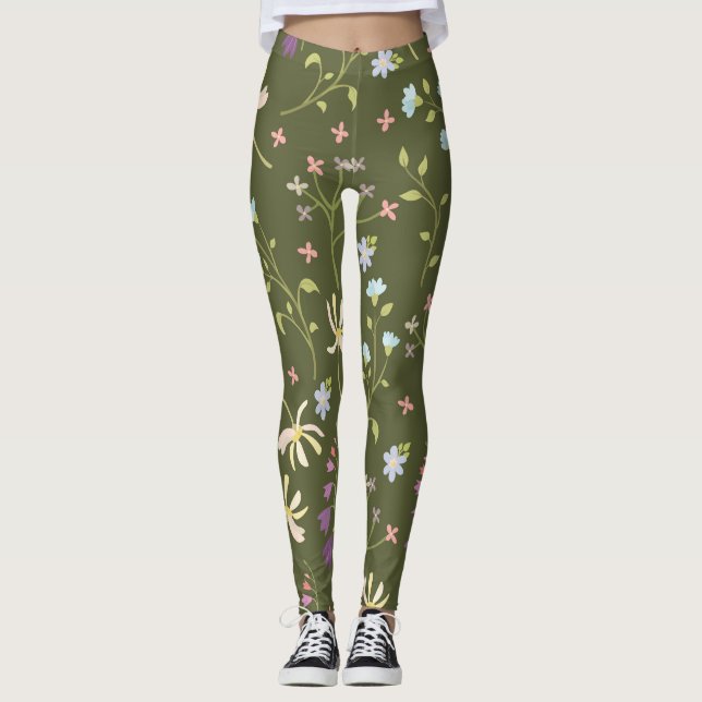 Leggings Flor Primavera Floreciente (Anverso)