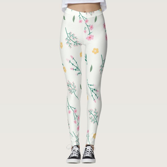 Leggings Flor Primavera Floreciente (Anverso)