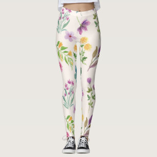 Leggings Flor Primavera Floreciente