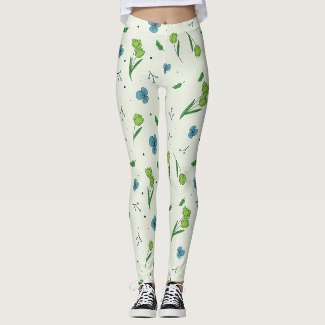 Leggings Flor Primavera Floreciente (Anverso)
