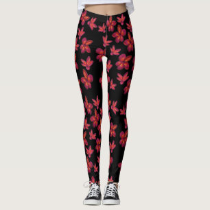 Leggings Flor roja en flor