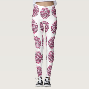 Leggings Flor rosa resplandeciente de vida