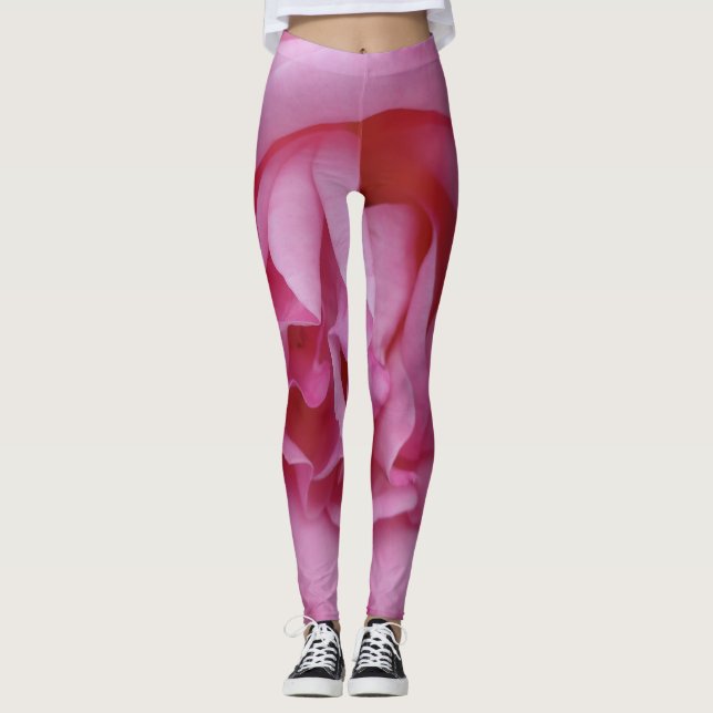 Leggings Flor rosa rosada (Anverso)