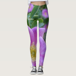 Leggings Flor rosa suave