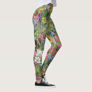 Leggings Flor silvestre de la naturaleza de la flor de la s