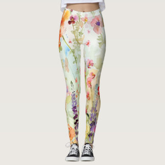 Leggings Flor silvestre vibrante
