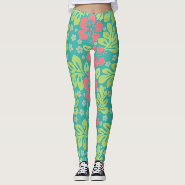 Leggings Flor tropical (Anverso)