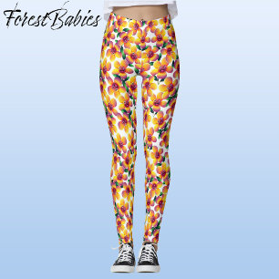 Leggings Flor 🌼 Whimsical Cuto Diversión Diseño Floral