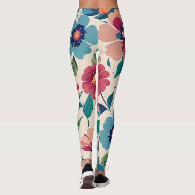 Leggings Flora acuarela (Reverso)