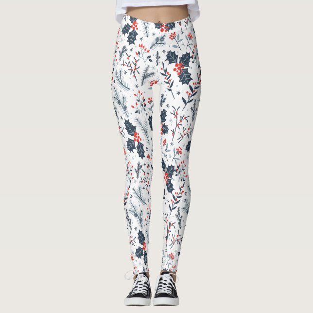 Leggings Flora de invierno (Anverso)