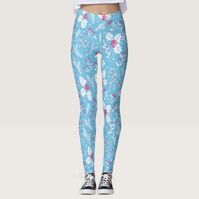 Leggings Flora de invierno 2 (Anverso)