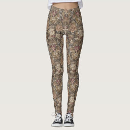 Leggings Floral Baroque Pattern – Elegant Ornamental 