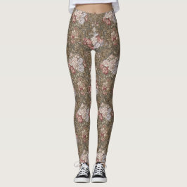 Leggings Floral Baroque Pattern – Elegant Ornamental 