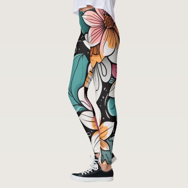 Leggings Floral Brillante (Izquierda)