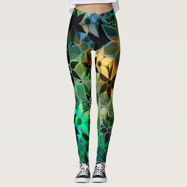 Leggings Floral colorida #2 (Anverso)