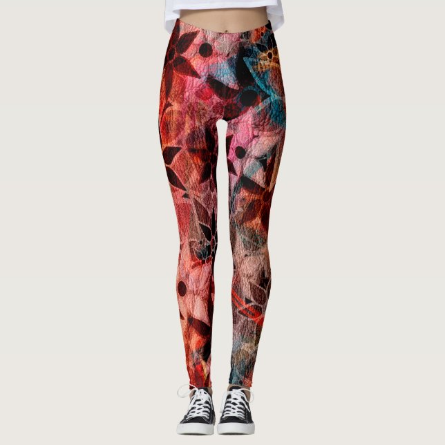Leggings Floral colorida #3 (Anverso)