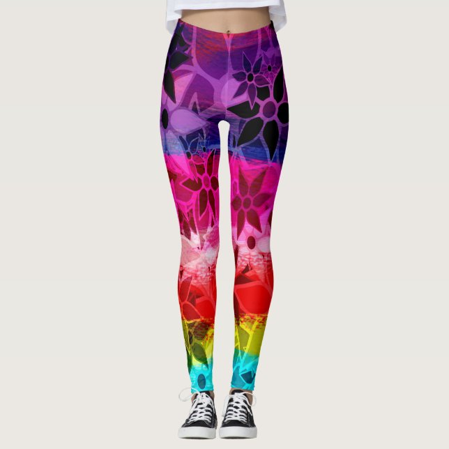 Leggings Floral colorida #8 (Anverso)