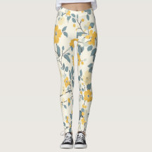 Floral de algodón amarillo