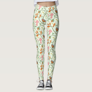 Leggings Floral de arte folclórico en la senda caprichosa