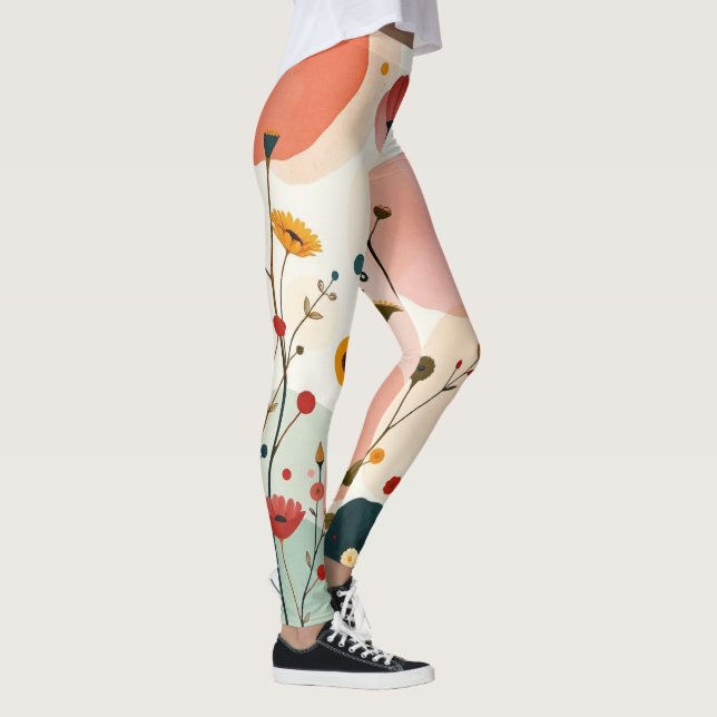 Leggings Floral de bolas de peletería Paddle Whimsical Wild (Derecha)