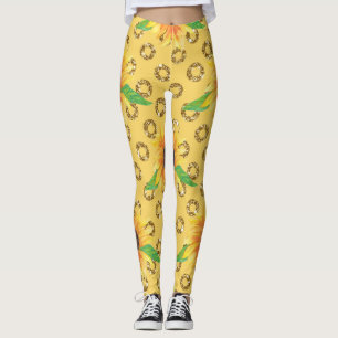 Leggings Floral de girasol