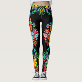 Leggings Floral de mariposa bohemia