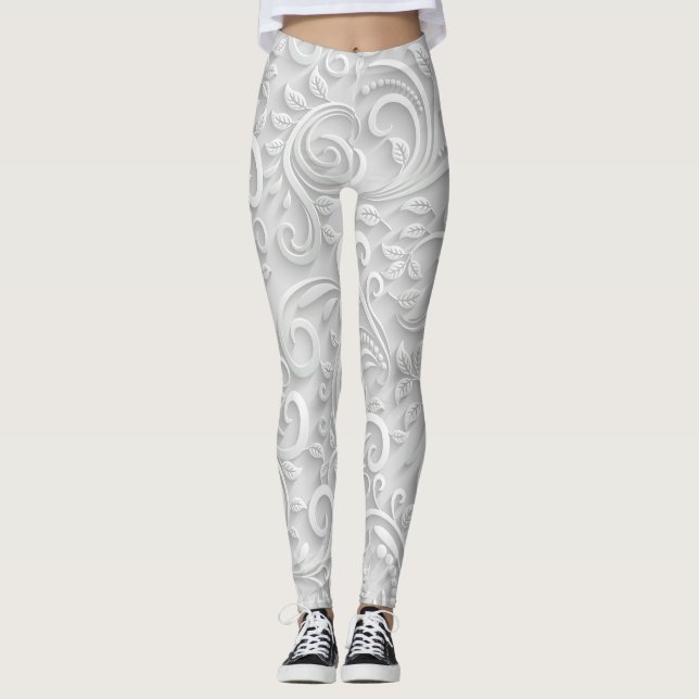 LEGGINGS "FLORAL DE NAVIDADES 3D" (Anverso)