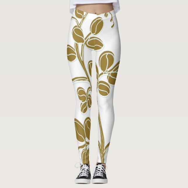 Leggings Floral dorada (Anverso)