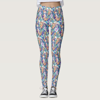 Leggings floral dragon