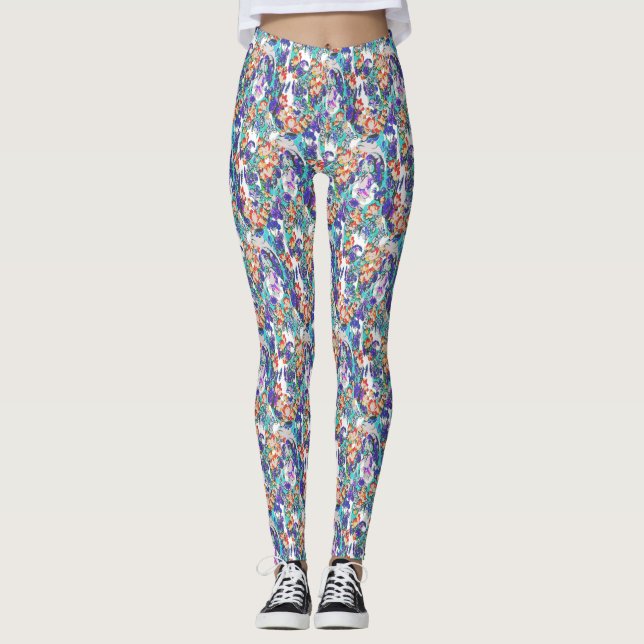 Leggings floral dragon (Anverso)