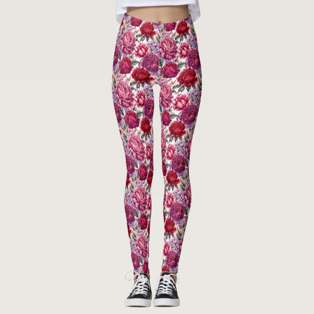 Leggings Floral elegante (Anverso)