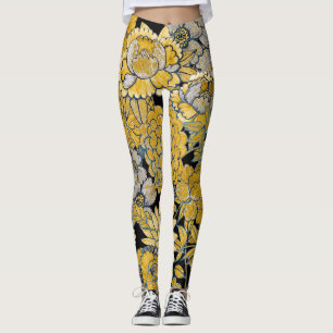 Leggings Floral Étnica: Textura Paisley Creativa.