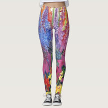 Floral Explosión Leggings_akcrazy