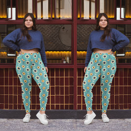 Leggings Floral geométrica