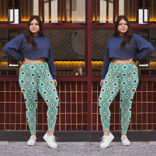 Leggings Floral geométrica