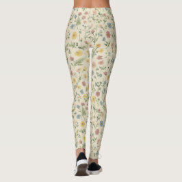 Leggings Floral Mini Ditsy Pattern – Tiny Vintage Botanical